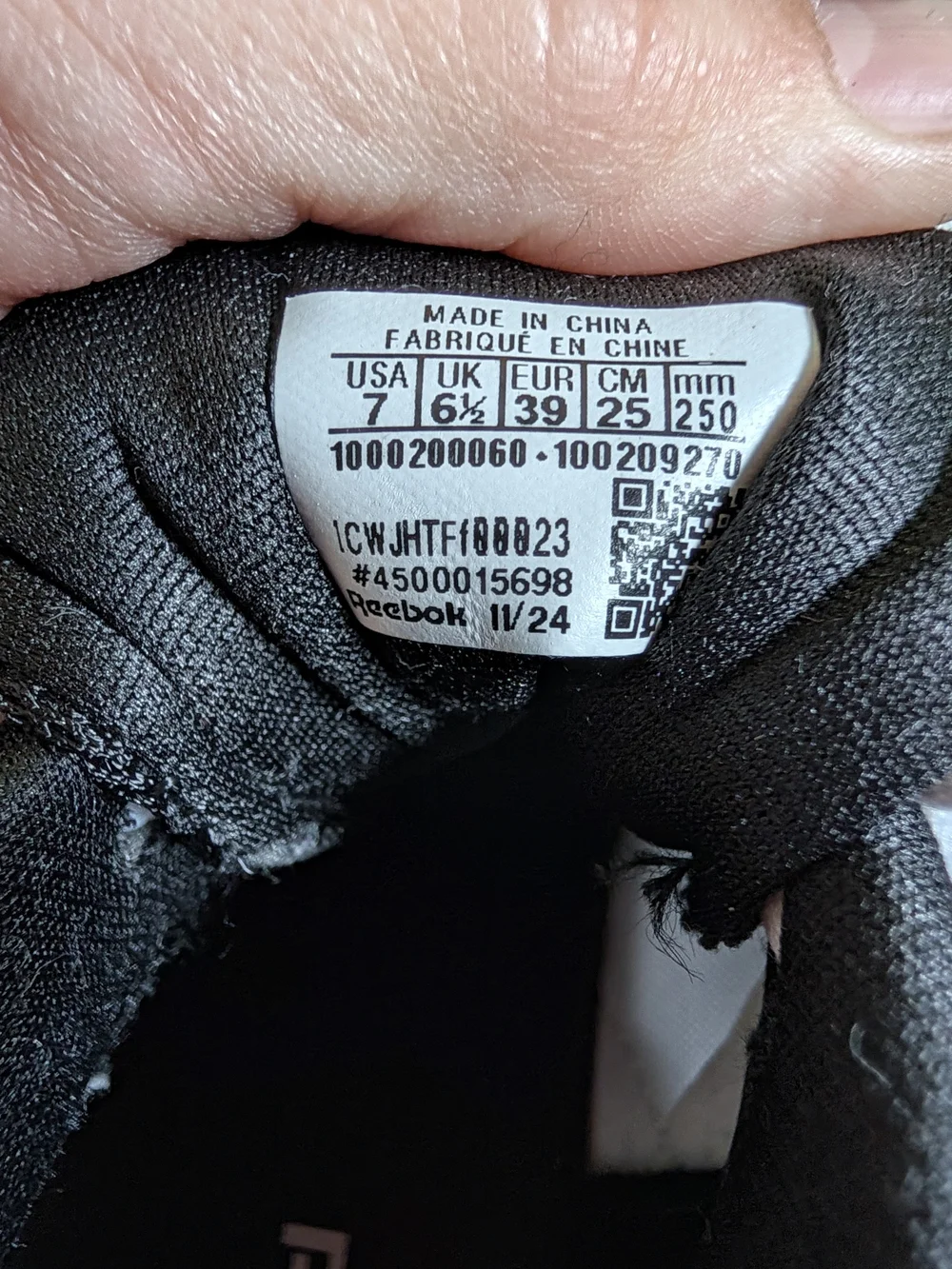 Men's Lace- Up Reebok Nano Sneakers.